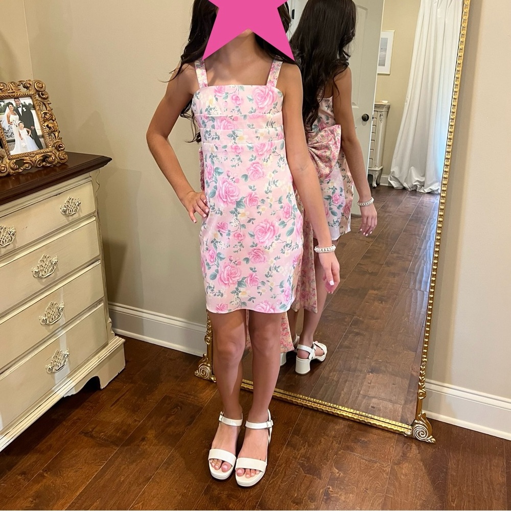 Allison & Kelly Floral Pink Girls Dress Dillard’s Size 8